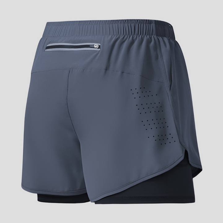Schnelltrocknende Laufshorts mit Reißverschluss für Herren