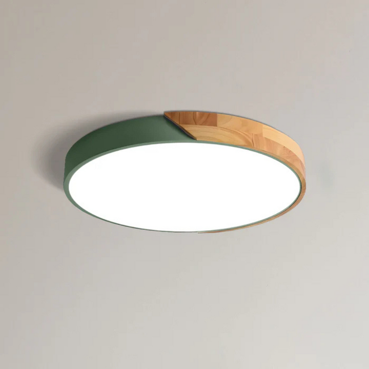 Delos Scandi-Holz-Deckenleuchte | Natürliche LED-Designleuchte