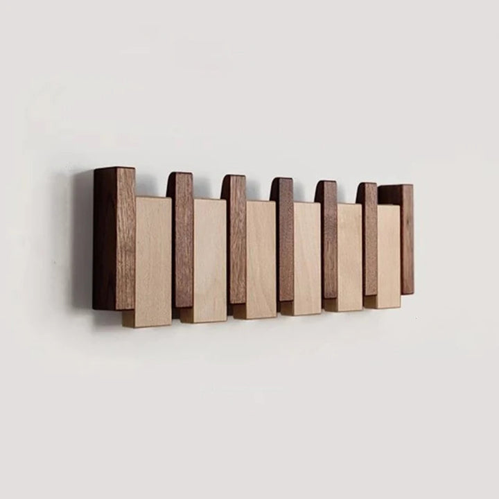 Wandgarderobe aus Holz – klappbare Haken mit minimalistischem Design