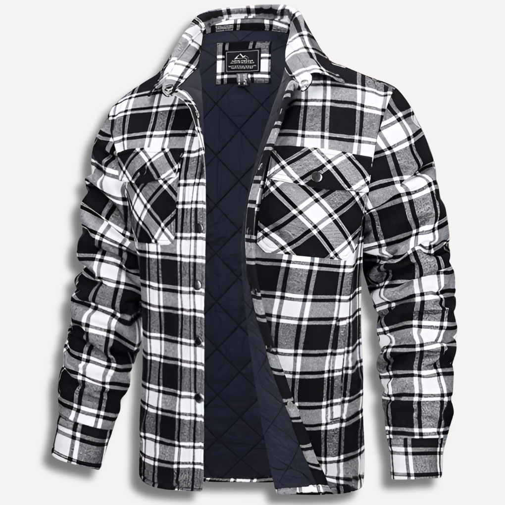 Baumwollhemd mit Karomuster im Lumberjack-Stil