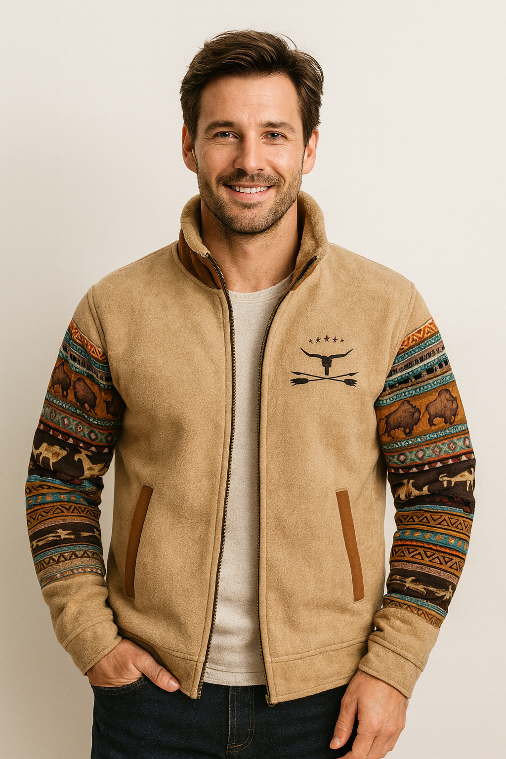 Gemütliche Outdoor-Fleeceweste für mühelosen Lagenlook