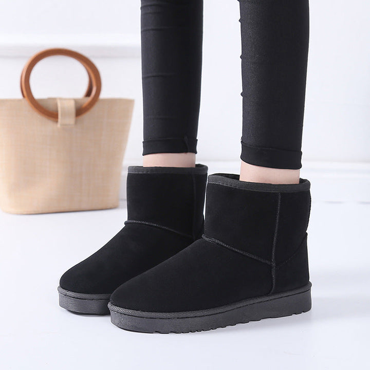 Schneestiefel für Damen mit Kunstfell und rutschfester Gummisohle