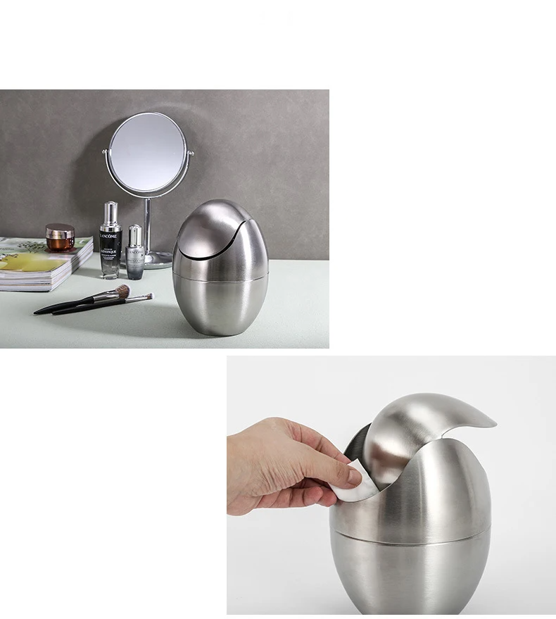 LuxBin Mini Mülleimer aus Edelstahl