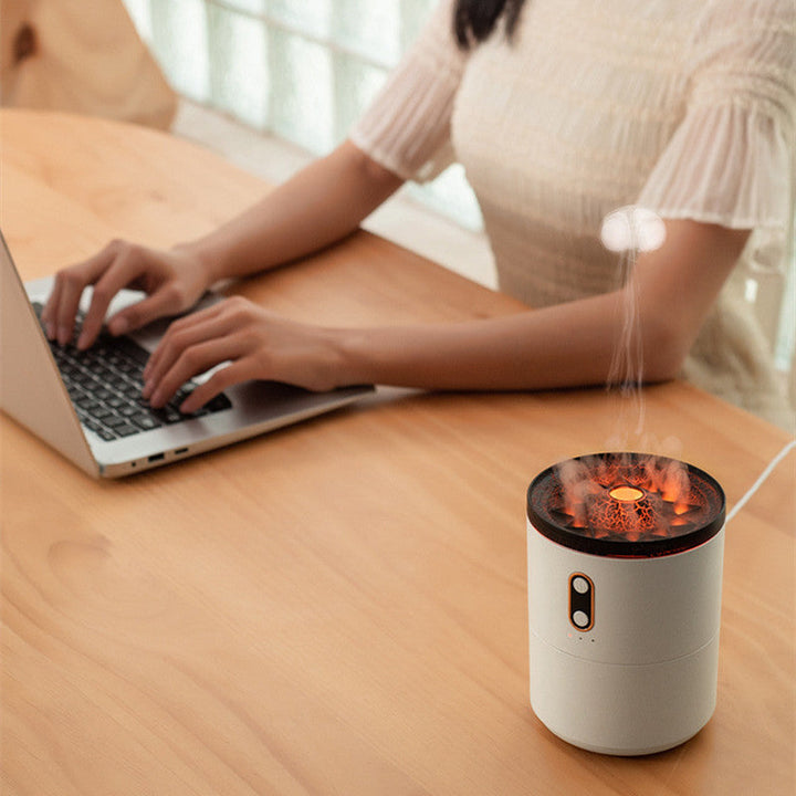 Vulkan-Diffusor mit Quallenringen, Nachtlicht und USB-Stromversorgung