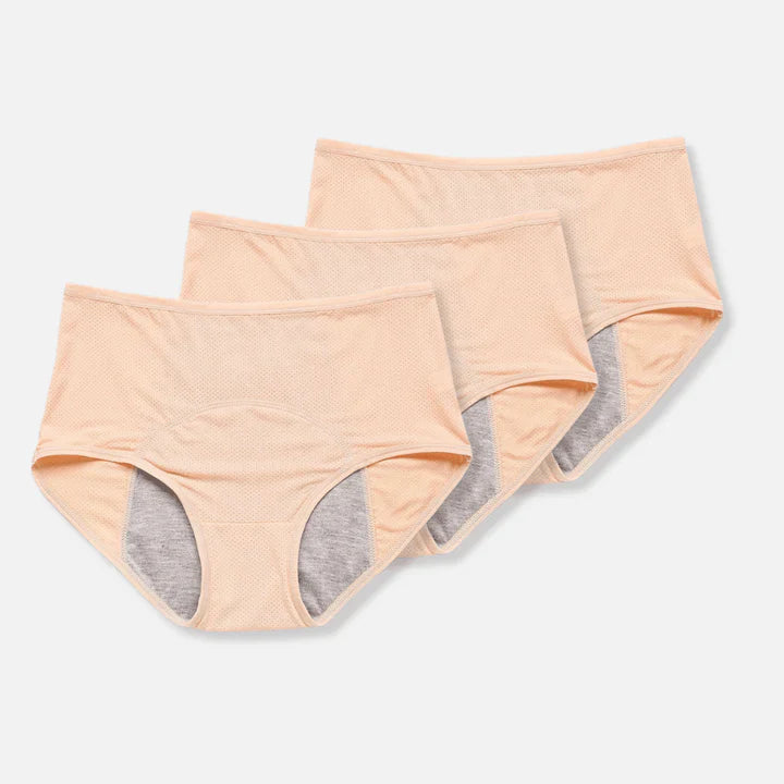 3er-Pack auslaufsicheres Menstruationsunterwäsche