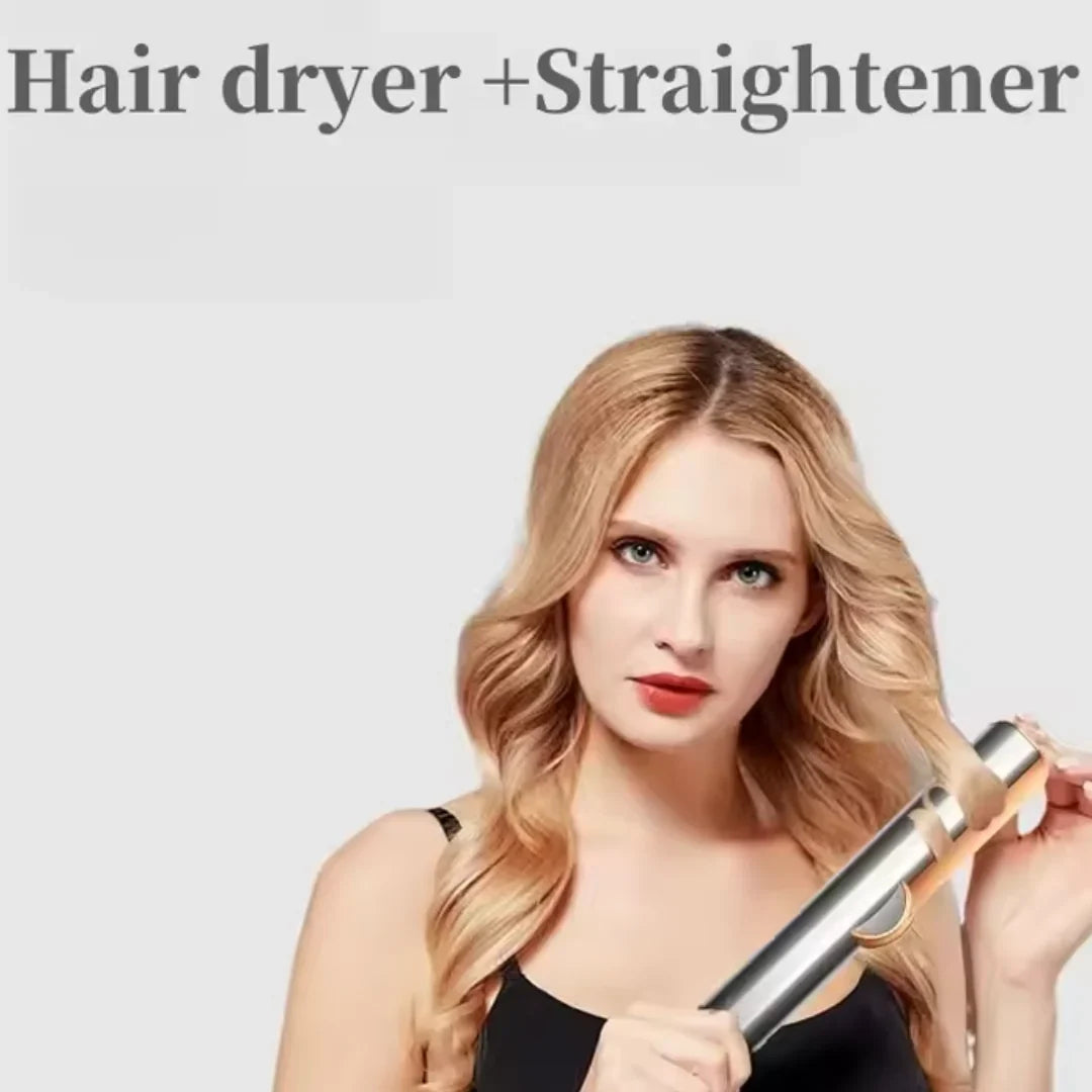2-in-1 Haartrockner und Glätteisen mit 3 Temperaturstufen