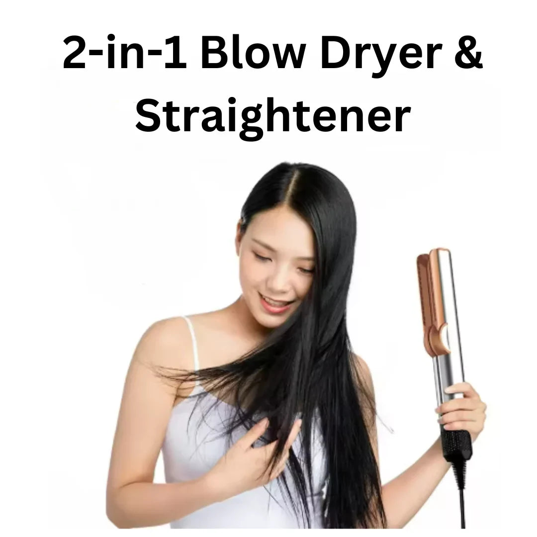 2-in-1 Haartrockner und Glätteisen mit 3 Temperaturstufen