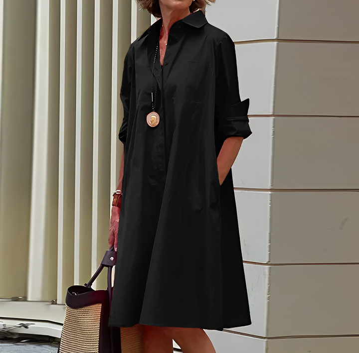 Amara | Minimalistische Lockere Taschenbluse