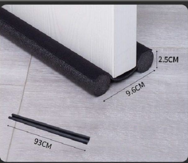 Doppelseitiger Zugluftstopper für unter der Tür, schiebt mit