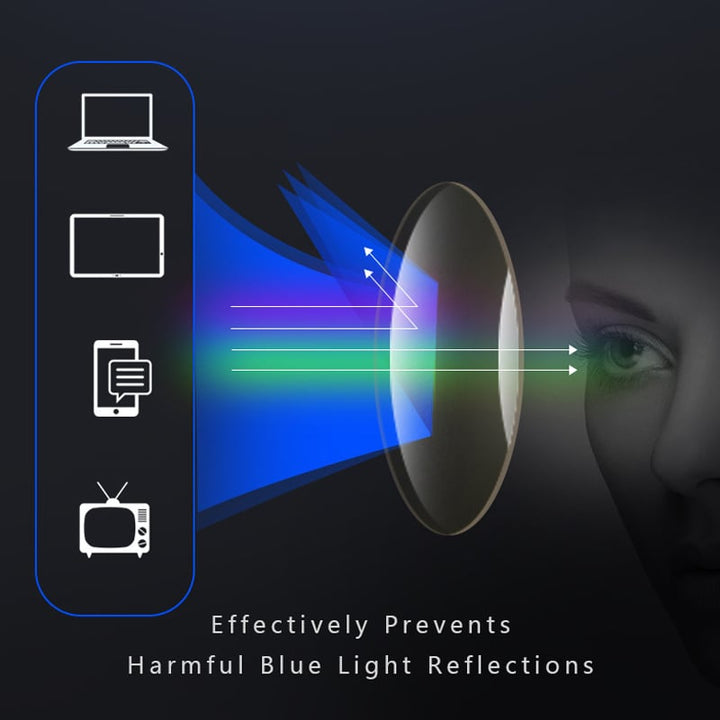 Gleitsicht-Lesebrille - leicht, gegen blaues Licht, Gläser ohne Linie