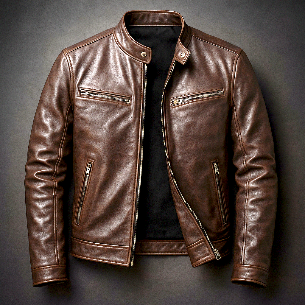 Vintage-Lederjacke für Herren – Zeitloser Stil, Handwerkskunst von höchster Qualität