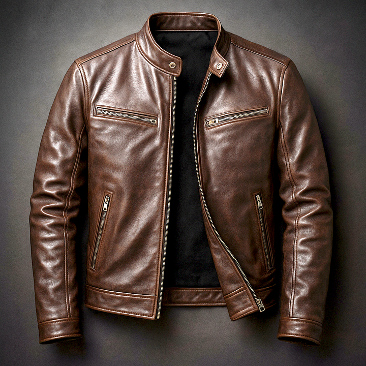 Vintage-Lederjacke für Herren – Zeitloser Stil, Handwerkskunst von höchster Qualität