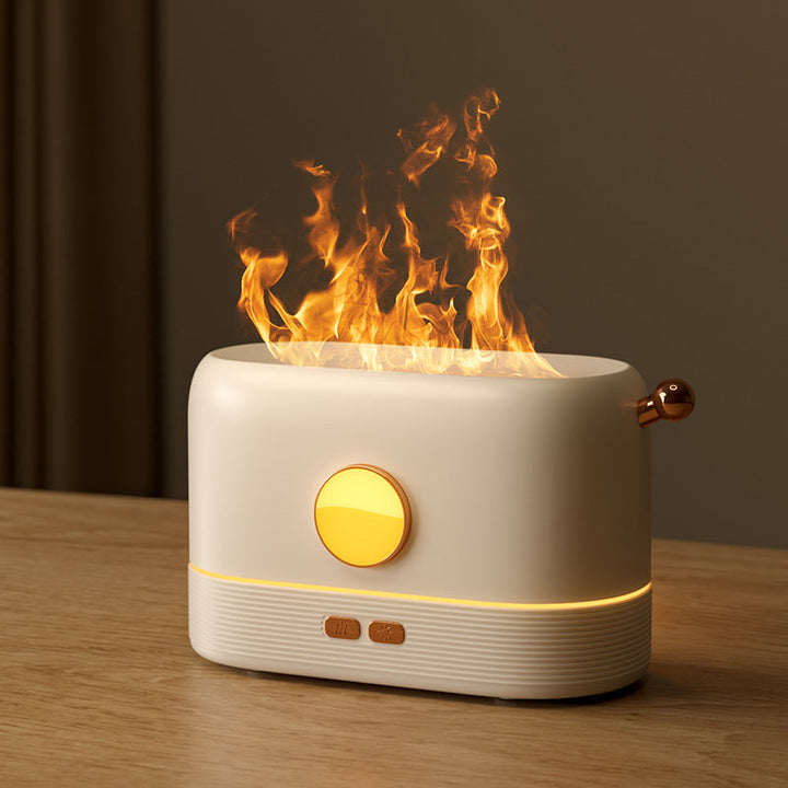 Kompakter Flammen-Diffuser mit USB und 200-ml-Wassertank
