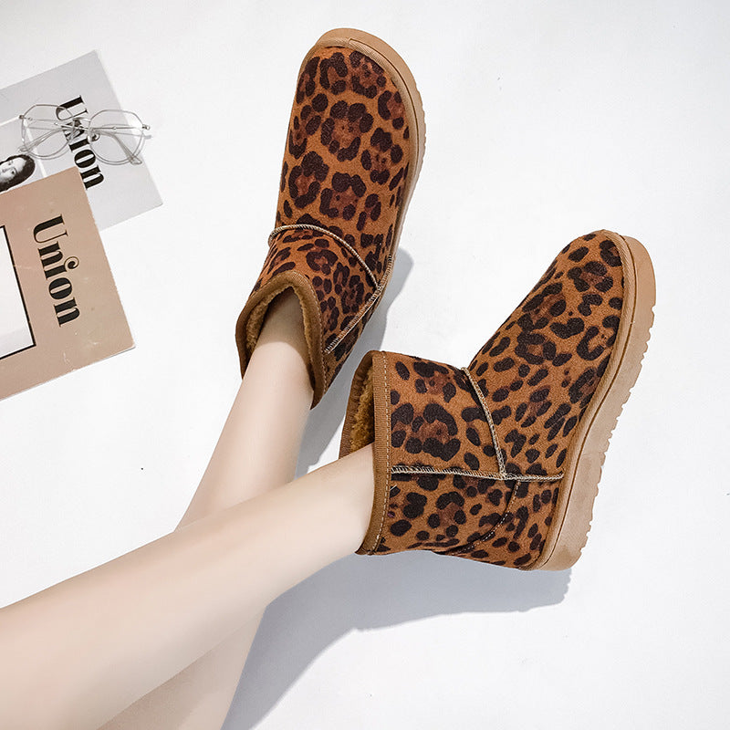 Schneestiefel für Damen mit Kunstfell und rutschfester Gummisohle
