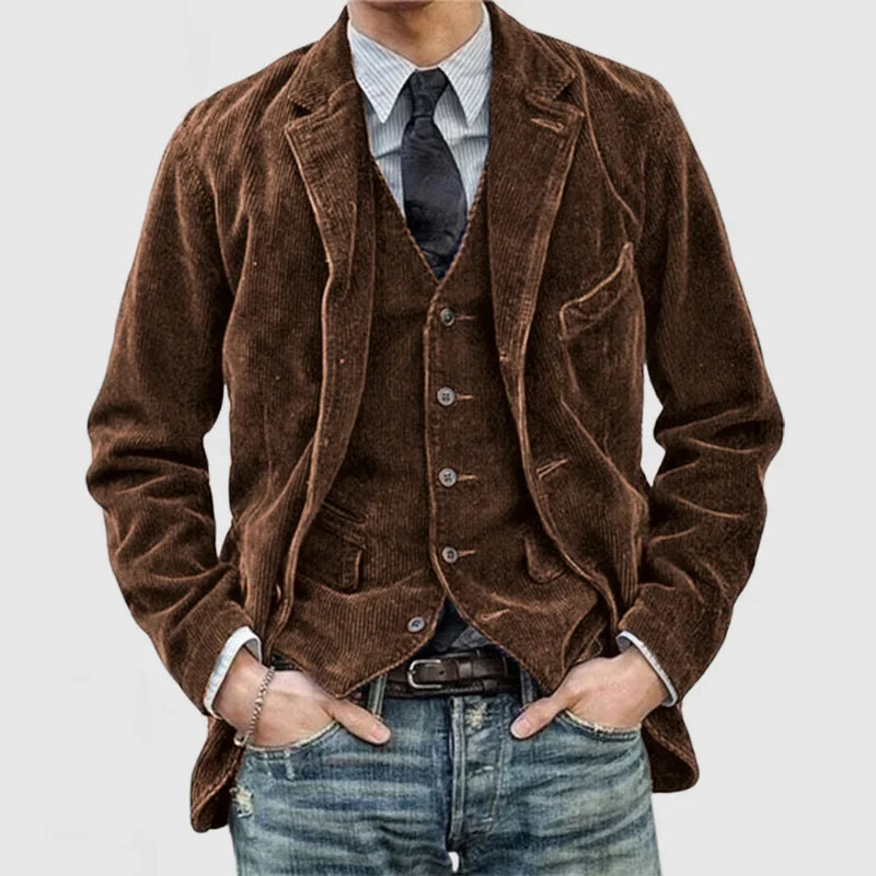Vintage Herren-Blazer und Weste im Set – Alexander