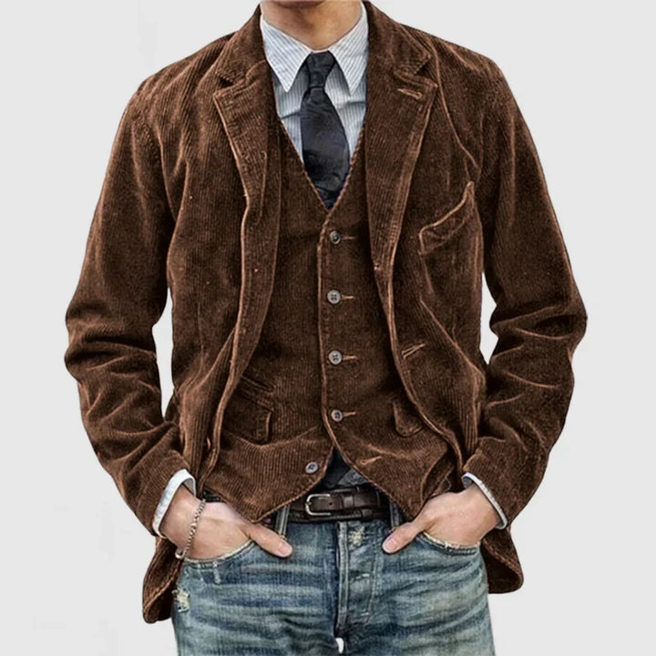 Vintage Herren-Blazer und Weste im Set – Alexander