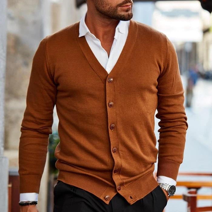 Moderner Herren Cardigan für kühle Tage