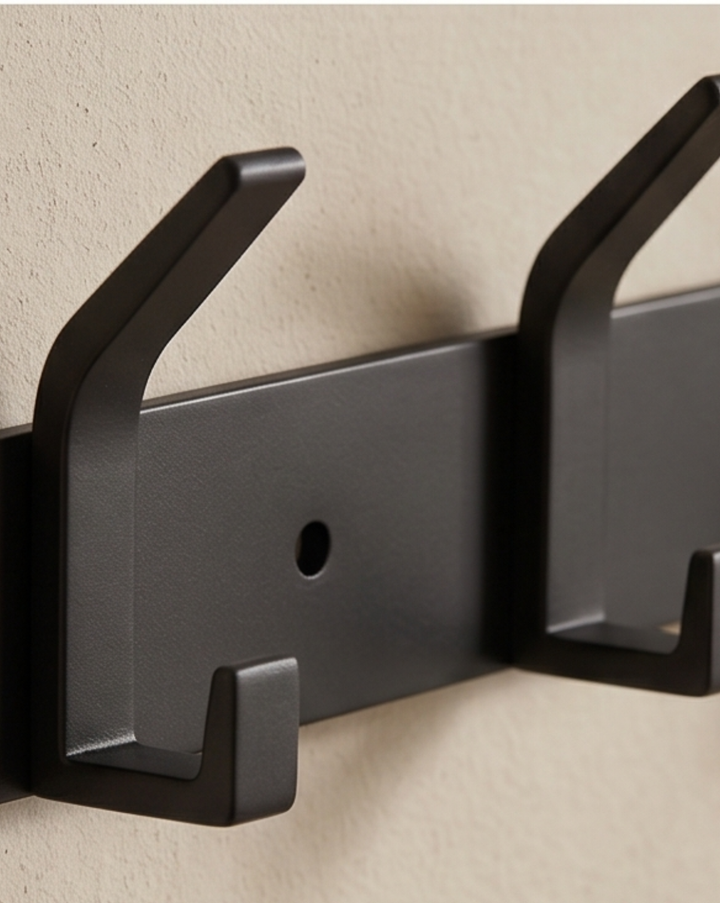 Aluminium-Wandhaken – 3, 4, 5 oder 6 Haken | Badezimmer-Handtuchhalter