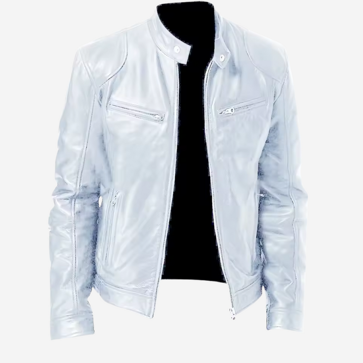 Klassische Herren-Lederjacke