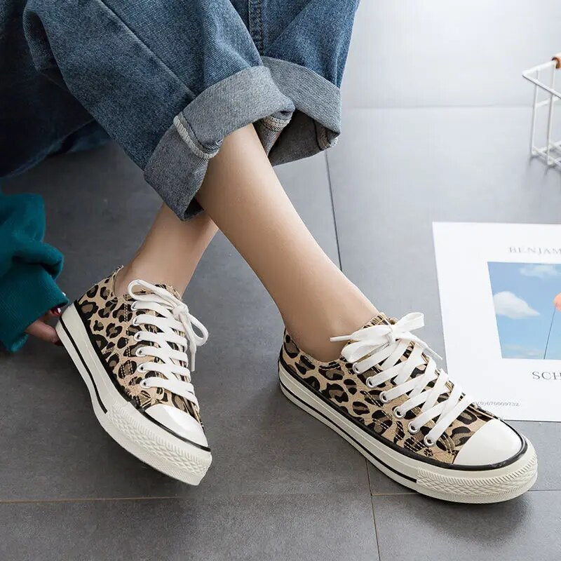 Stylische Leopard Damen Sneakers – Savannah