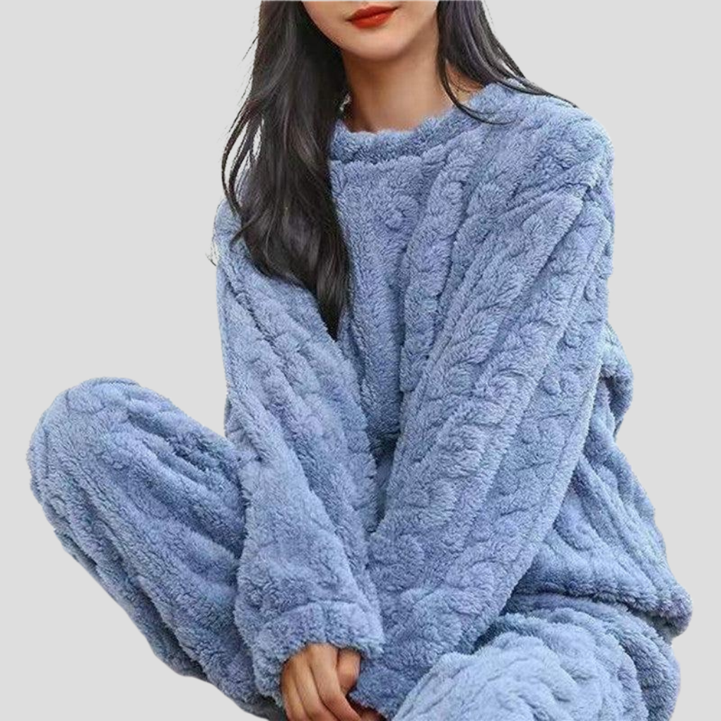 Fleece-Pyjama-Set für Damen