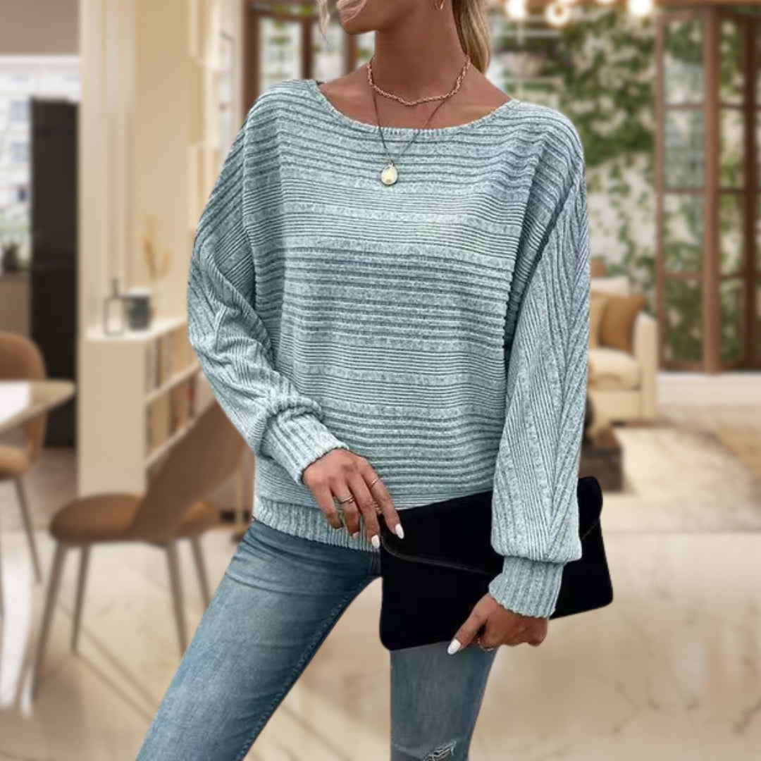 Trendiger Damenpullover mit zeitgemässer Struktur - Emma