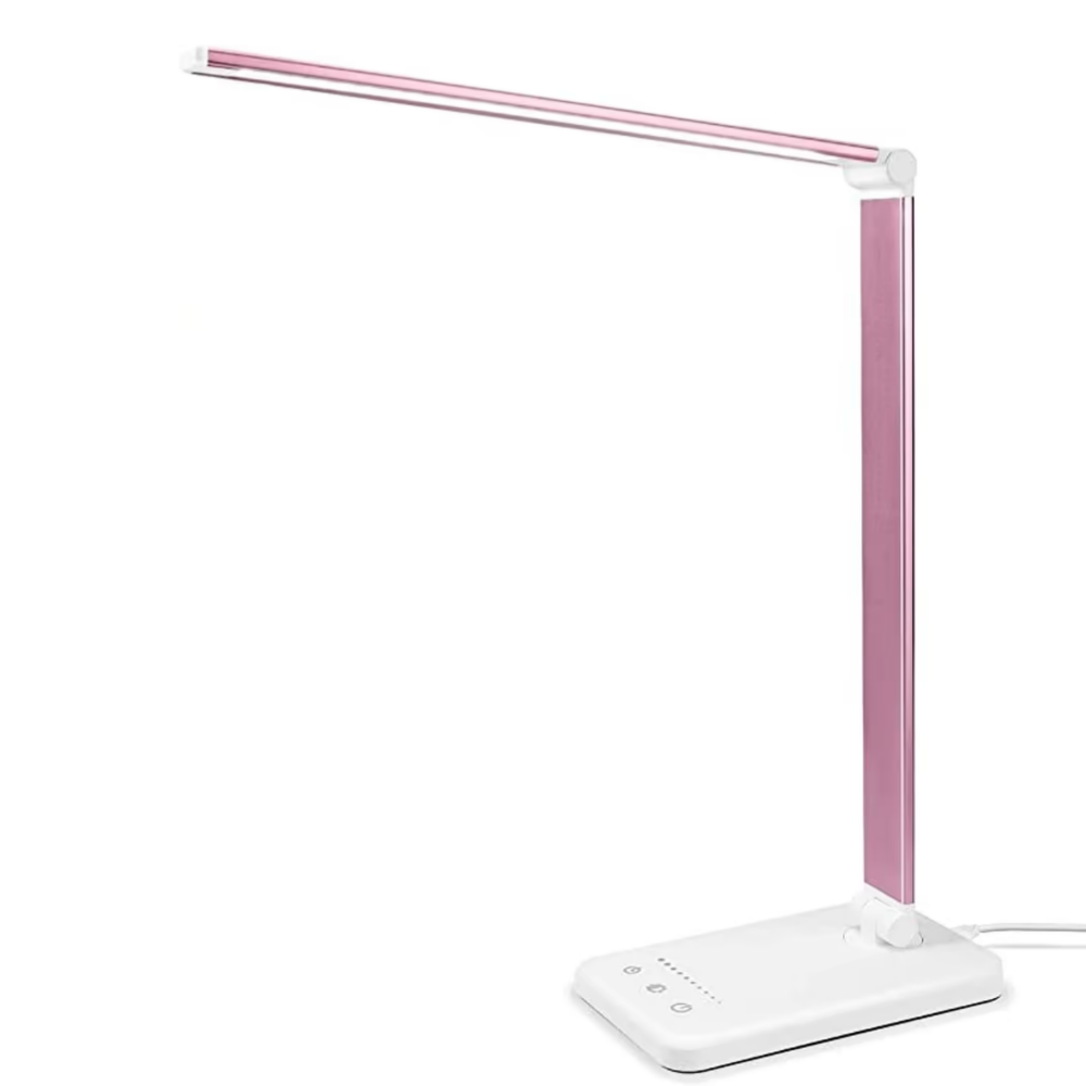 Moderne Verstellbare LED-Schreibtischlampe mit USB-Ladeanschluss - BrightEase