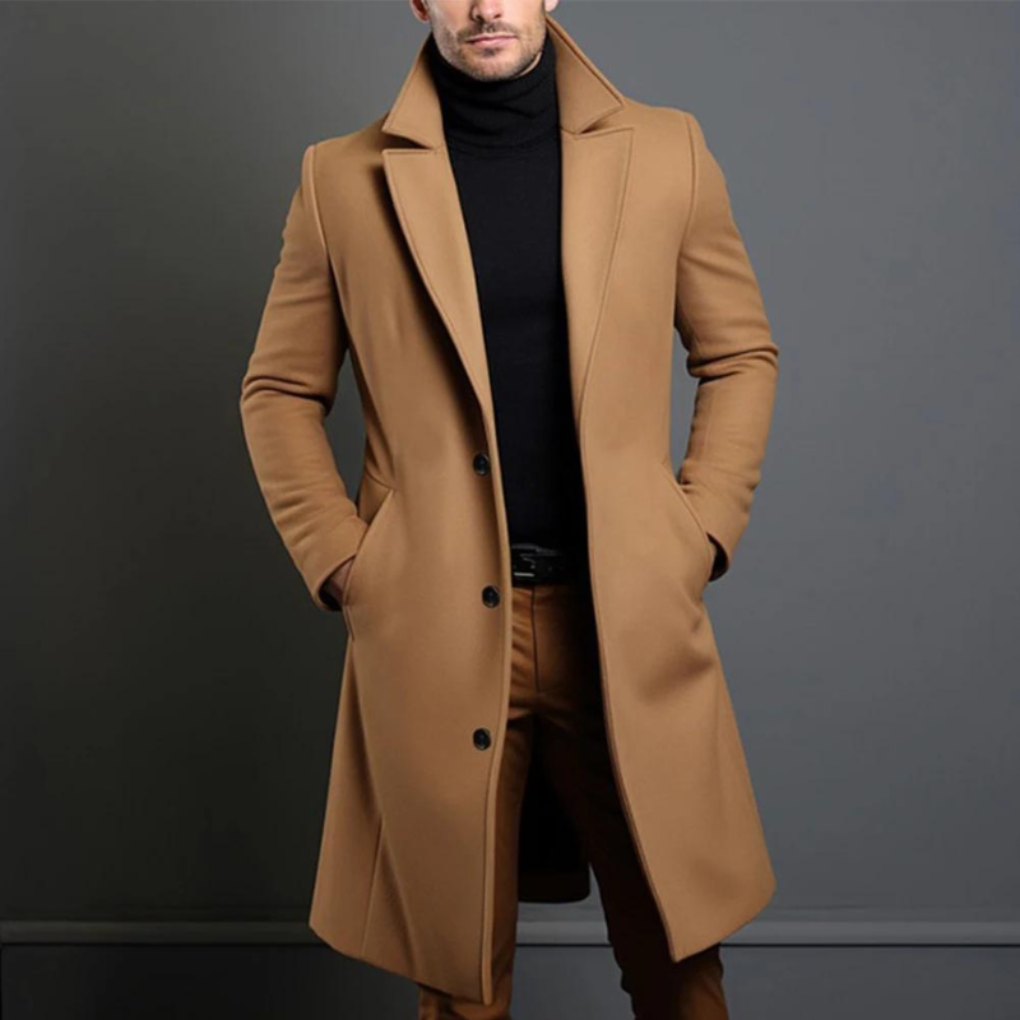 Herren-Wollmantel