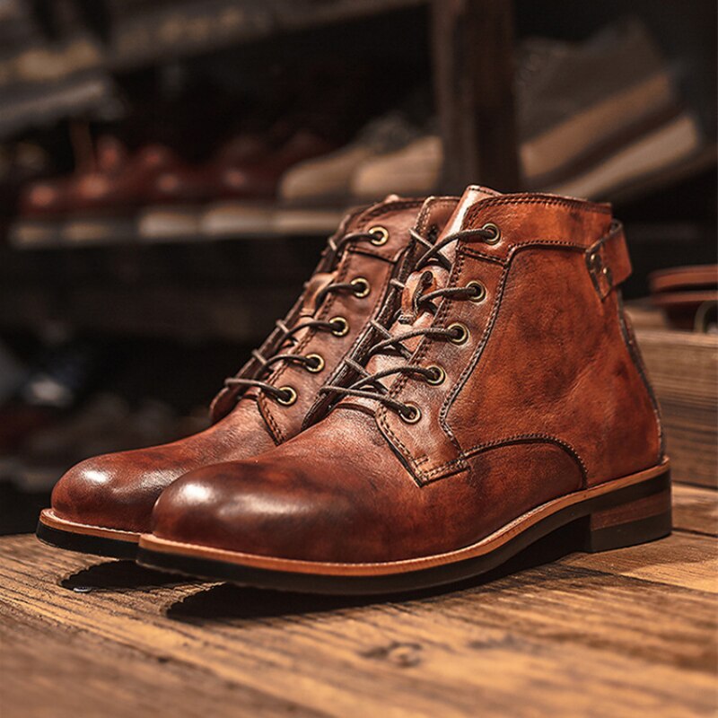 Orthopädische Lederstiefel für Herren - Atlas