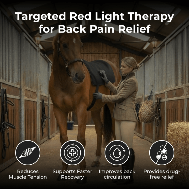 LED-Rotlichttherapie-Rückenwickel für Pferde