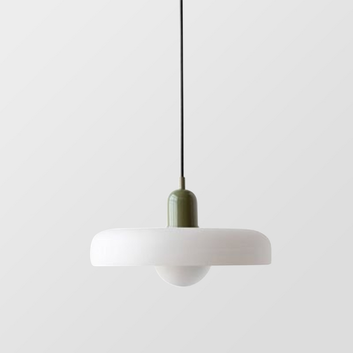 Farbenfrohe Pendelleuchte im Bauhausstil - StiloGlas