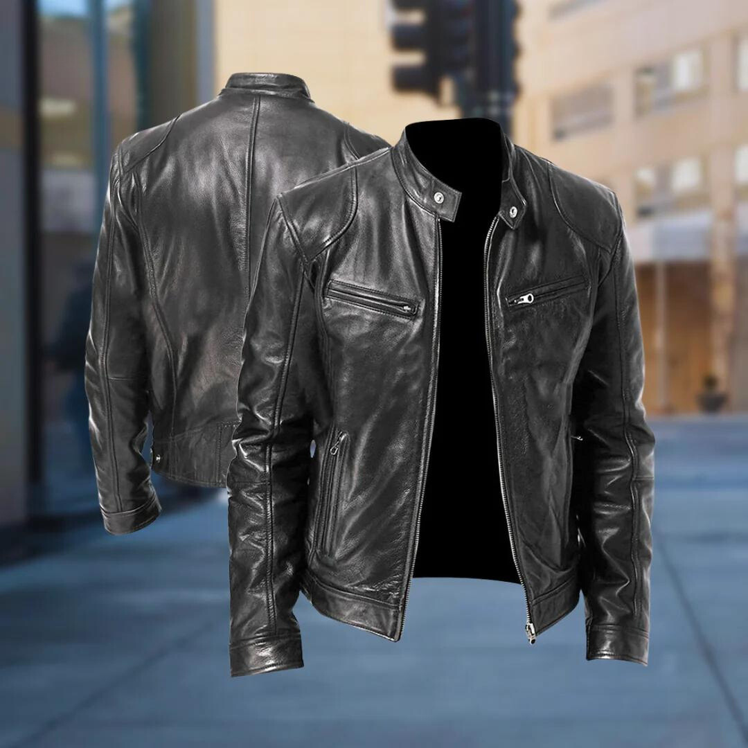 Herren-Lederjacke – elegante, langlebige Jacke im modernen Stil