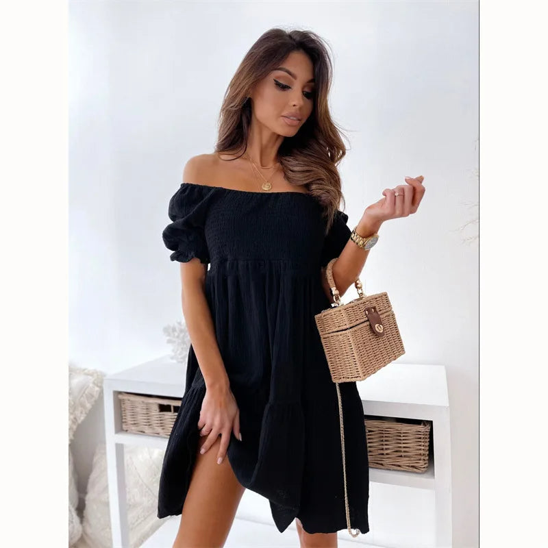 Elegantes One-Shoulder-Minikleid für den Sommer