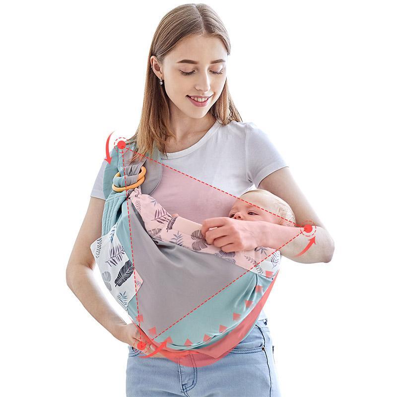 Multifunktionale Babytrage mit Stillfunktion aus Baumwolle – 0 bis 36 Monate