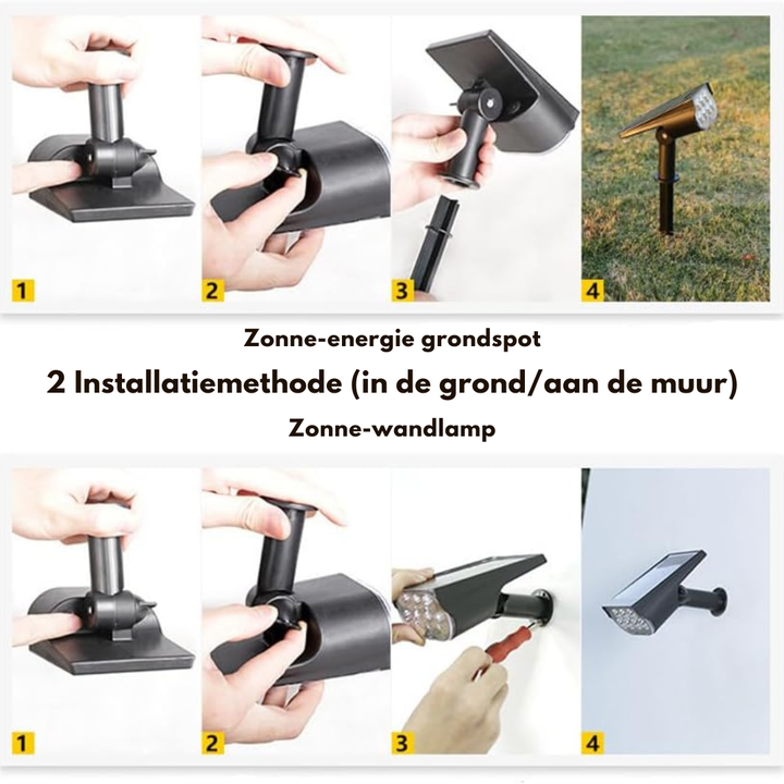 Stilvolle wasserdichte Solar-Gartenleuchte
