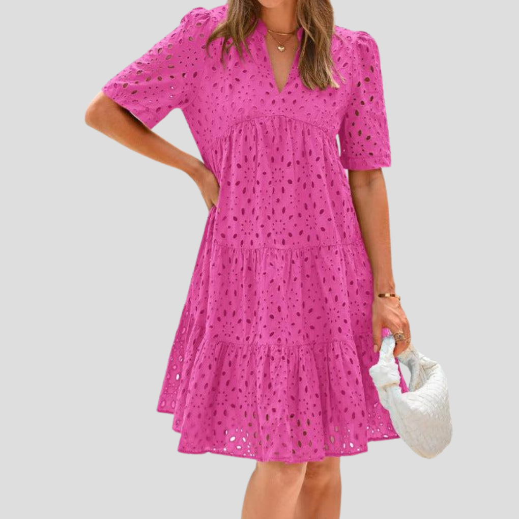 Sommerkleid für Damen aus Häkelstoff