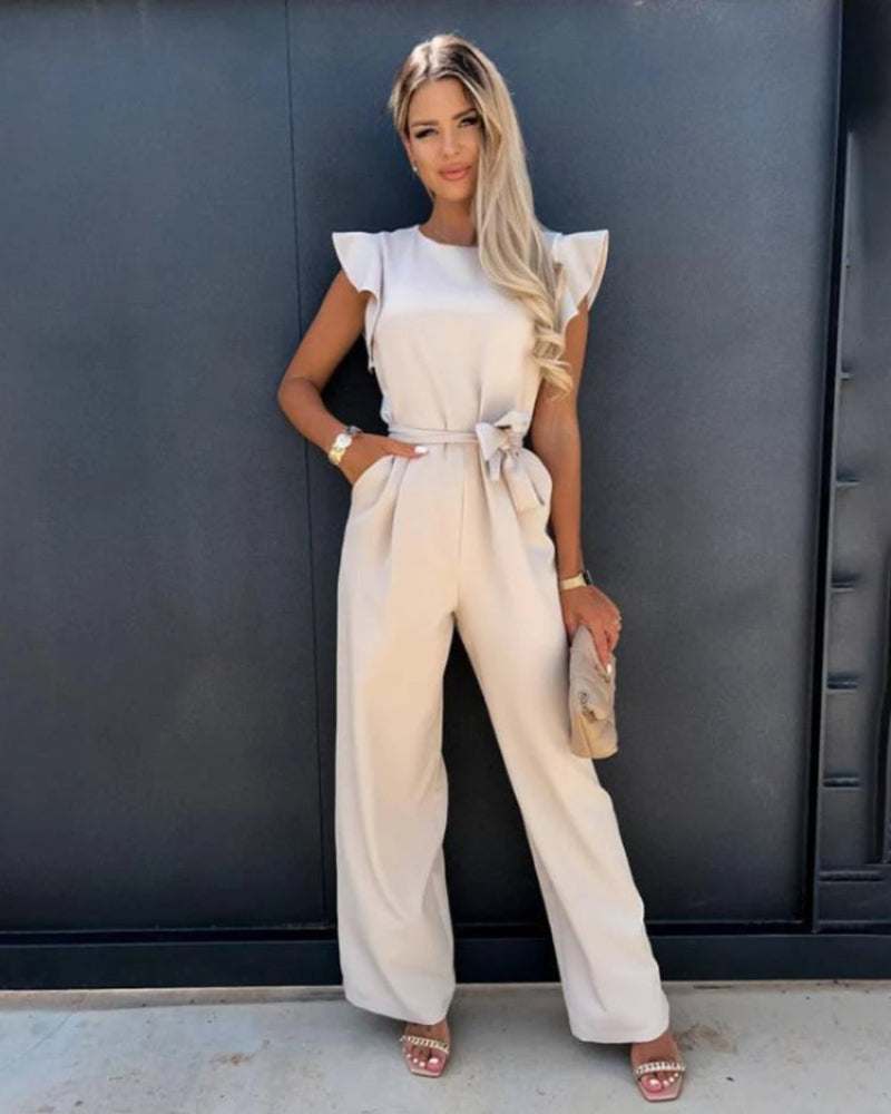Eleganter Jumpsuit mit Flatterärmeln