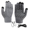 Gestrickte USB-beheizte Handschuhe mit Touchscreen