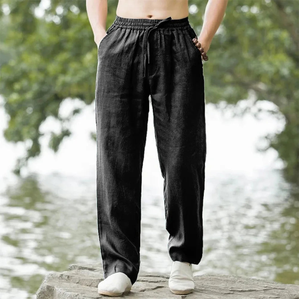 Leinen-Strandhose für Herren – für mühelosen Sommerkomfort