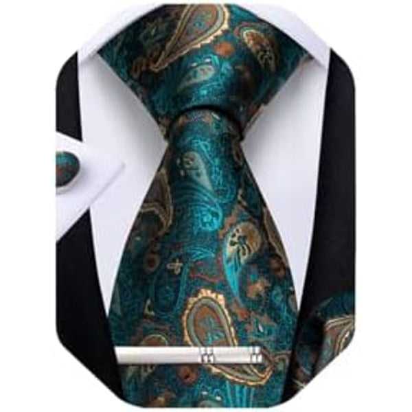 Herren-Paisley-Krawatten-Set – Edle Accessoires für Hochzeiten & Events