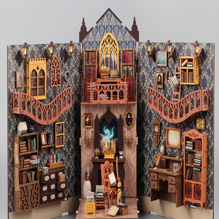 Magisches Bücherhaus – 3D-Holzpuzzle für kreative Bastler