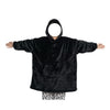 Decken-Hoodie aus Flanell mit Kapuze und Tasche – Einheitsgrösse