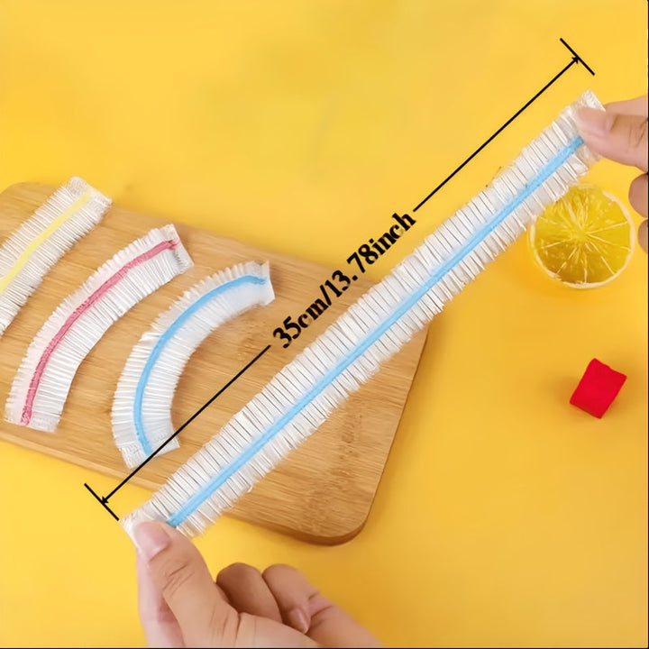 1000 elastische Einweg-Lebensmittelabdeckungen, PE-Schalen- und Tellerabdeckungen 35 cm