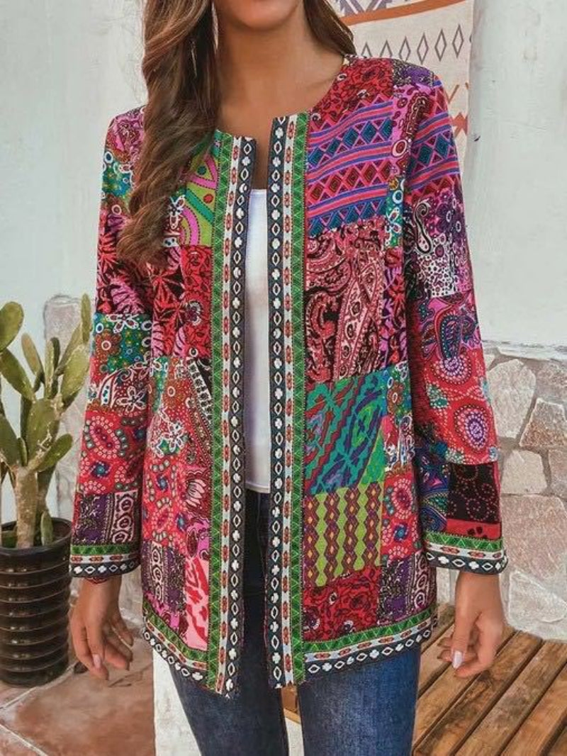 Retro-inspirierte Strickjacke für Damen