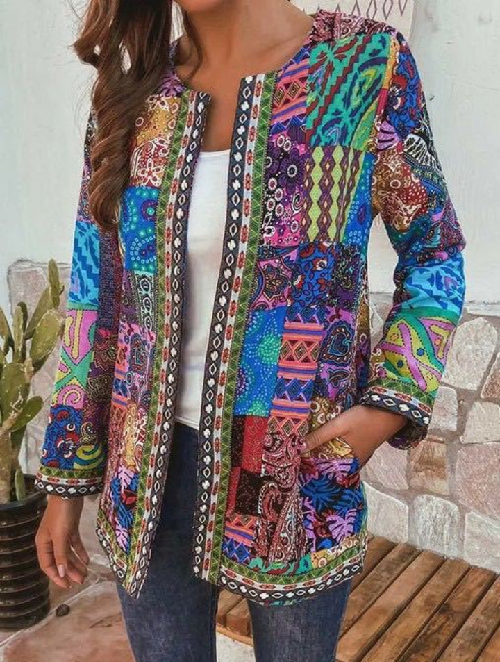 Retro-inspirierte Strickjacke für Damen