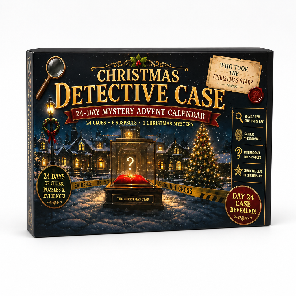 24-Tage-Escape-Room-Rätsel-Adventskalender mit 6 Geheimthemen