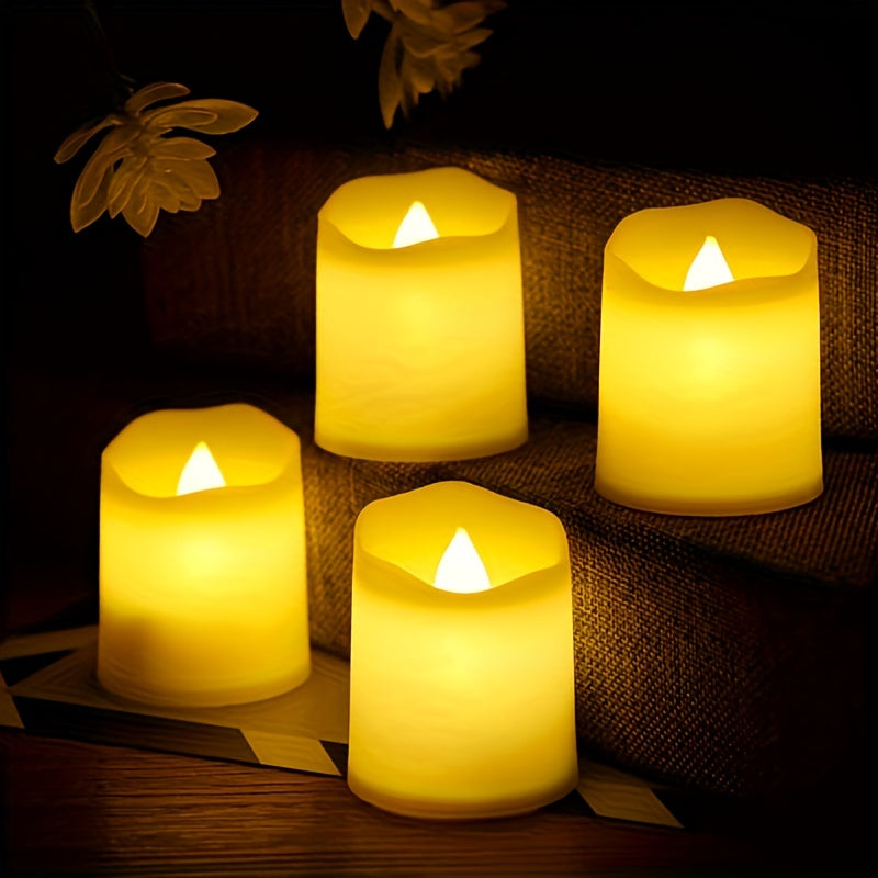 Flammenlose LED-Kerzen mit Batteriebetrieb – 24–96 Stück