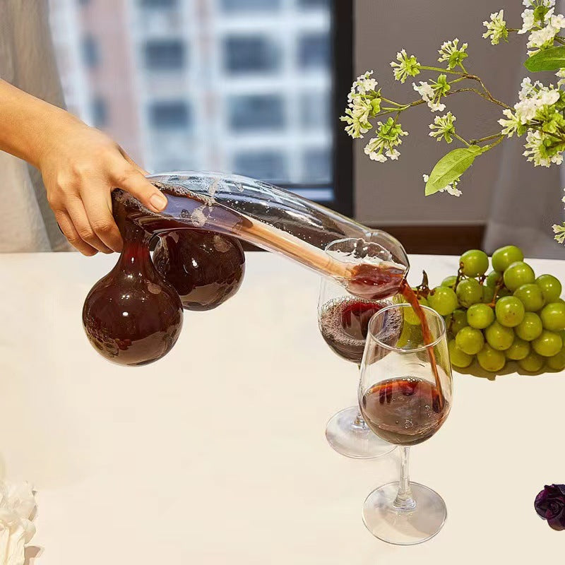 Glaskaraffe | Elegantes Design und 650 ml Fassungsvermögen | Transparent