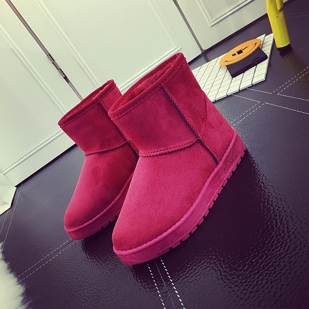 Schneestiefel für Damen mit Kunstfell und rutschfester Gummisohle
