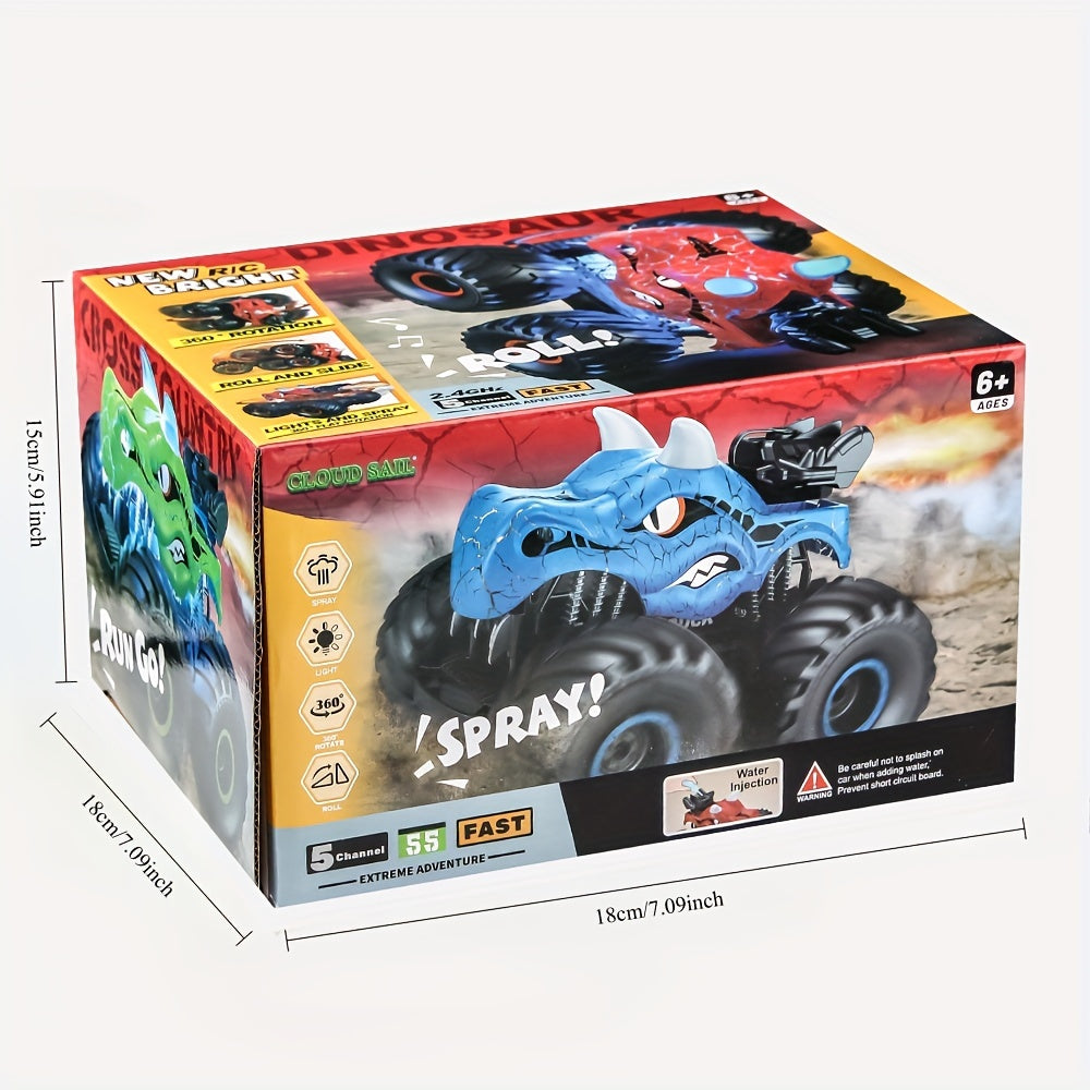 DinoBlaze Stunt Car - Spektakulärer Monster-Truck RC mit Rauch und Licht